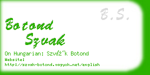 botond szvak business card
